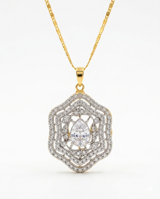 Exclusive zirconium crystal necklace