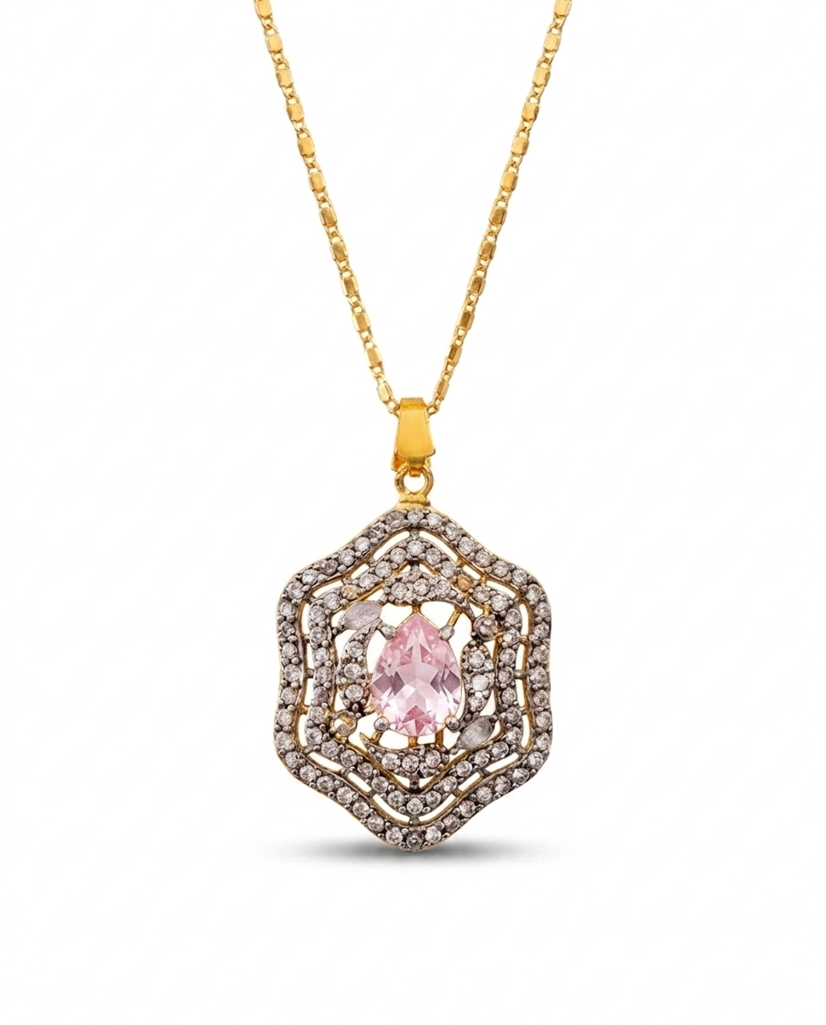 Exclusive zirconium crystal necklace