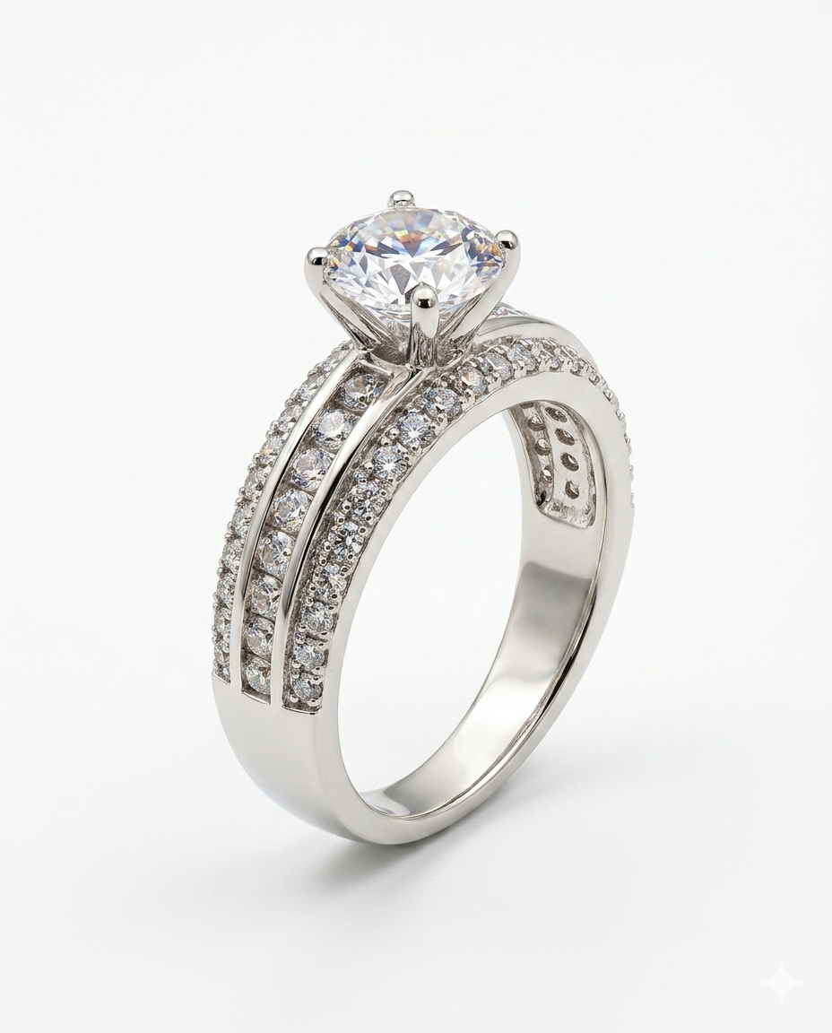 18k exclusive adjustable engagement ring
