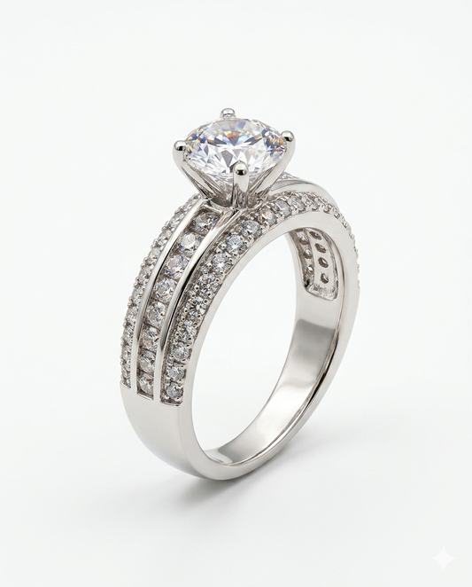 18k exclusive adjustable engagement ring