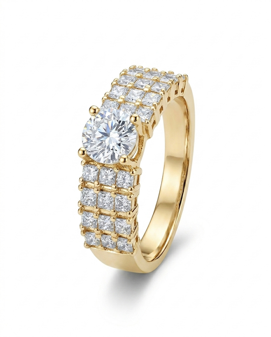 Exclusive zirconia adjustable ring