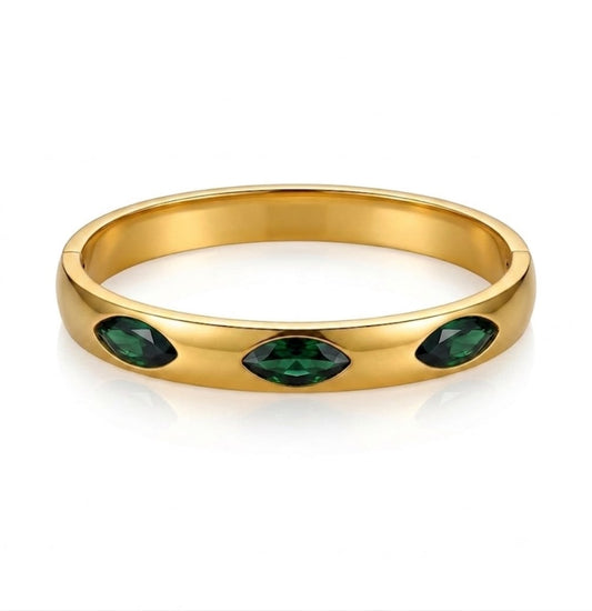 ✨Exclusive Emerald Stainless steel cuff bracelet ✨