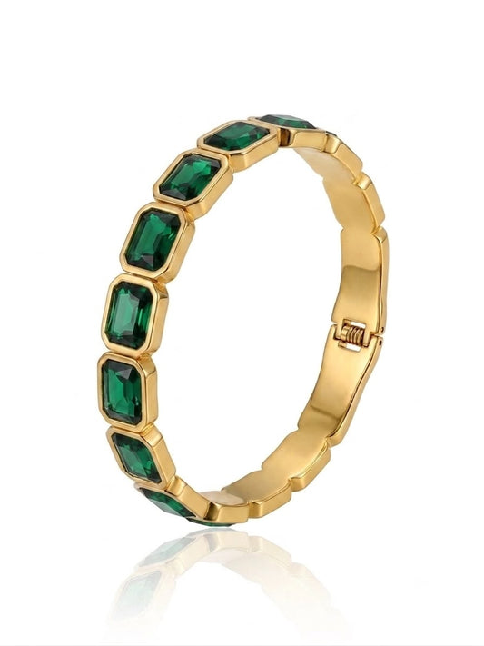 ✨Exclusive Emerald Stainless steel cuff bracelet ✨