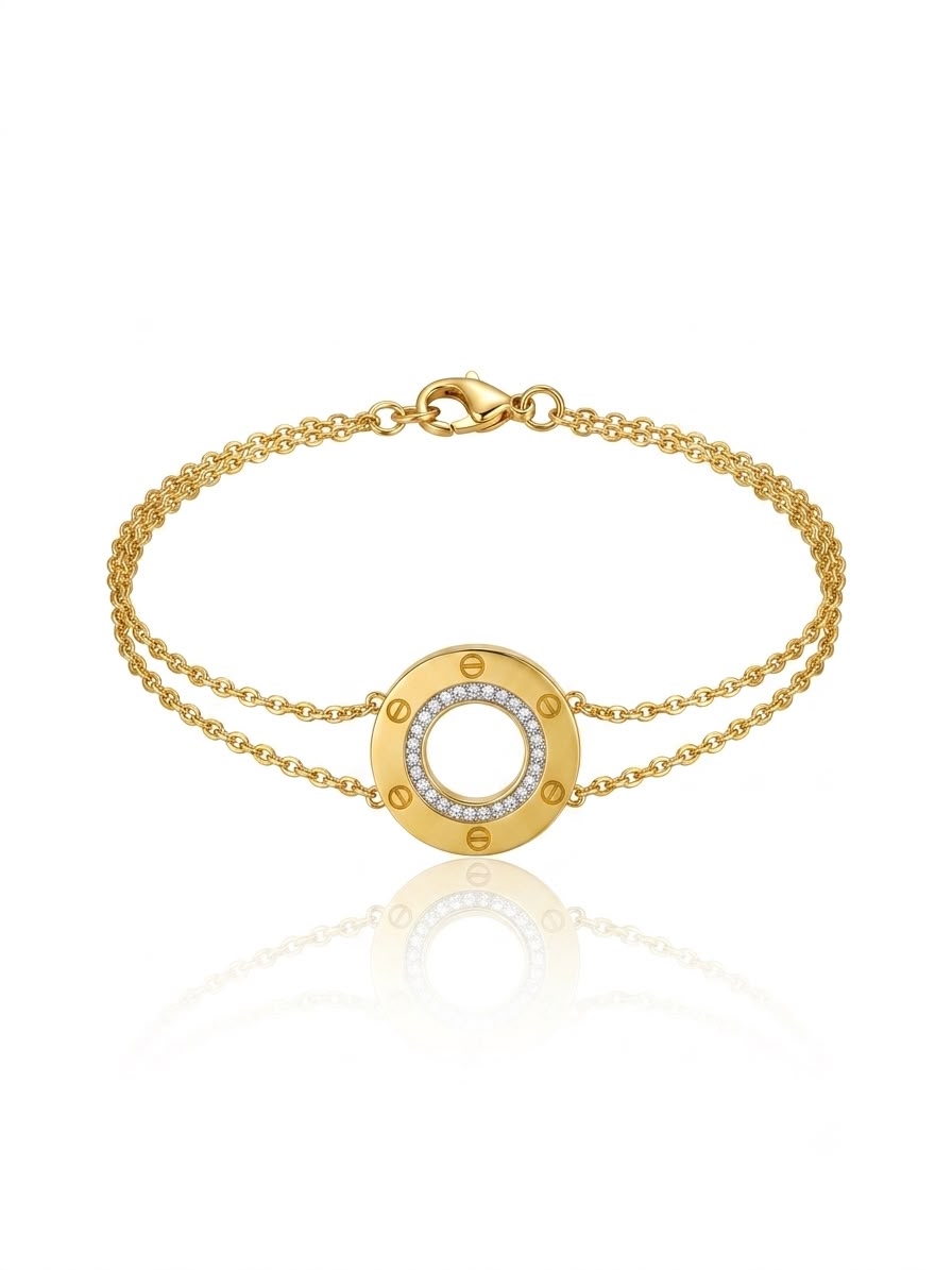 ✨Exquisite Stainless steel Gold Spherical Chain Bracelet ✨