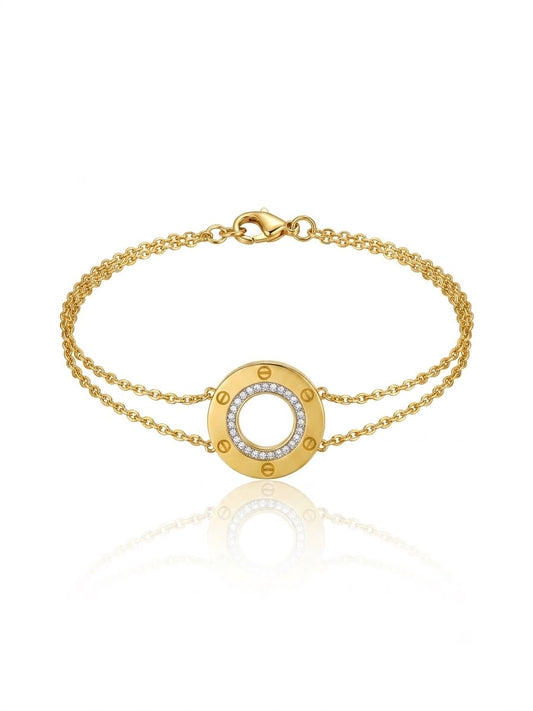 ✨Exquisite Stainless steel Gold Spherical Chain Bracelet ✨