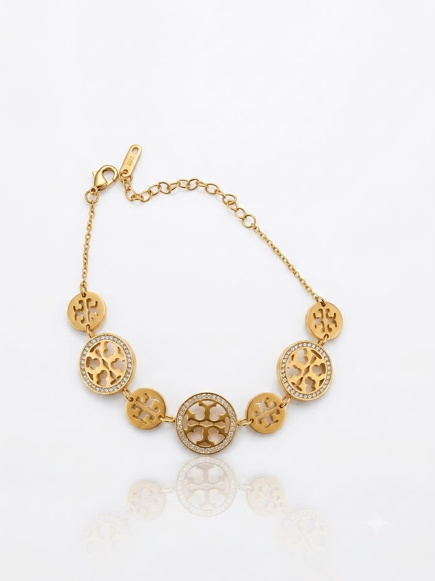 ✨Exquisite Stainless steel Gold Tory B Chain Bracelet ✨