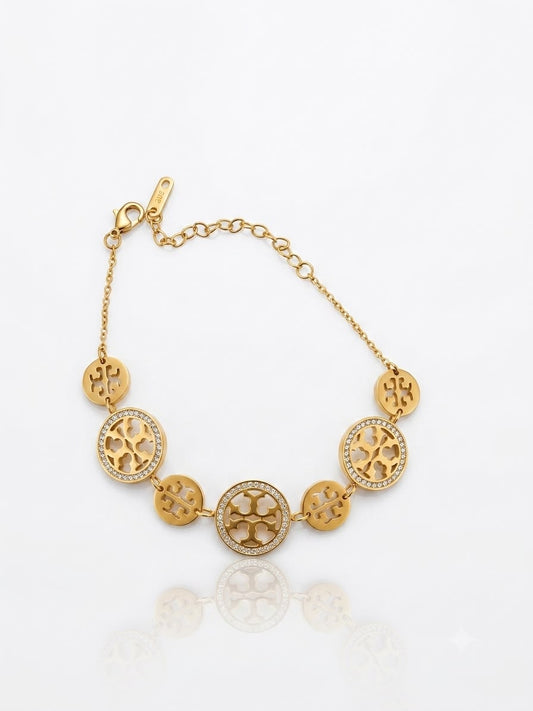 ✨Exquisite Stainless steel Gold Tory B Chain Bracelet ✨
