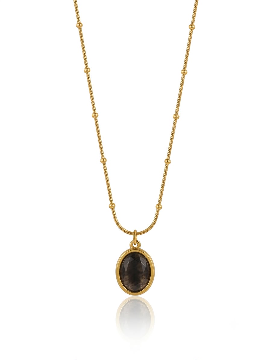 ✨Exclusive gold beaded chain oman pendant ✨