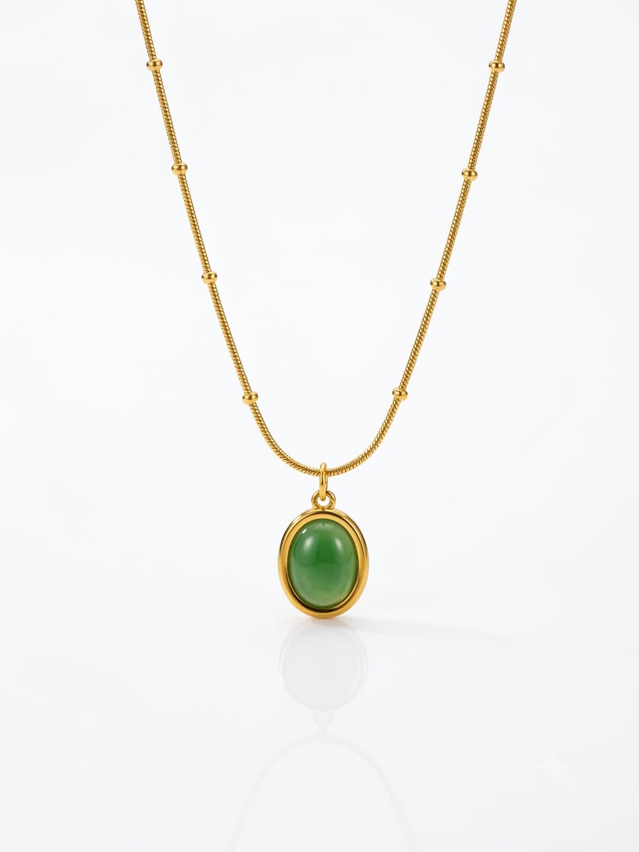 ✨Exclusive gold beaded chain oman pendant ✨