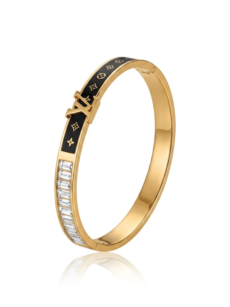 ✨Exclusive gold LV band cuff bracelet ✨