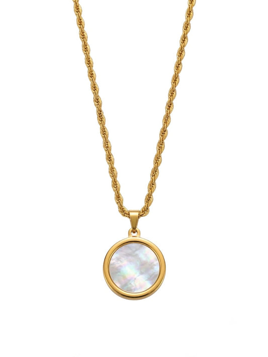 ✨Exclusive Pearl Coin Rope chain pendant ✨