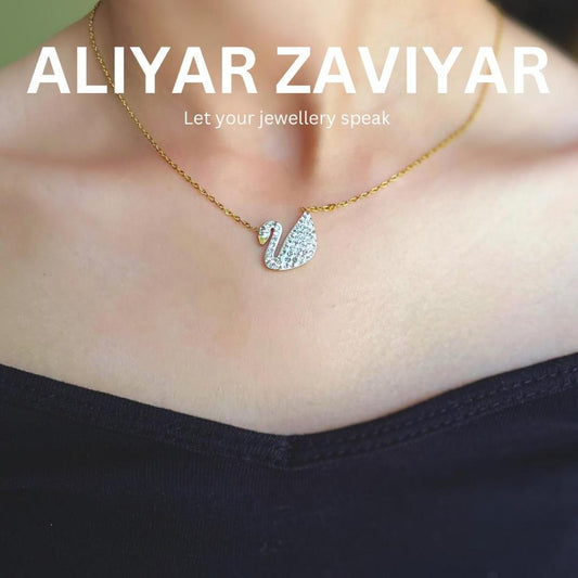 White swan pendant